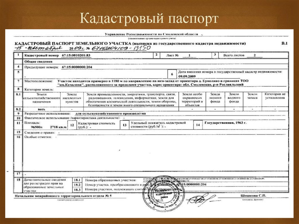 Что нужно знать о кадастровом паспорте