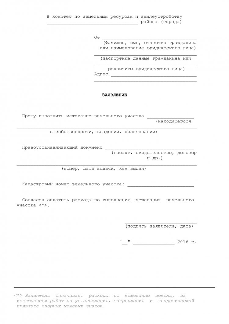 образец приложения
