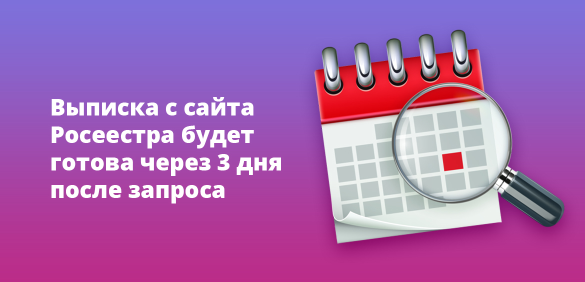 Выписка с сайта Roseestra будет готова через 3 дня после запроса